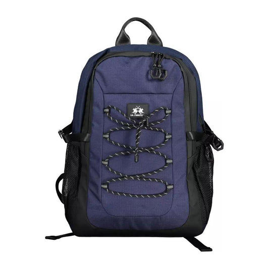 La Martina Elegant Blue Contrast Detail Backpack elegant-blue-contrast-detail-backpack