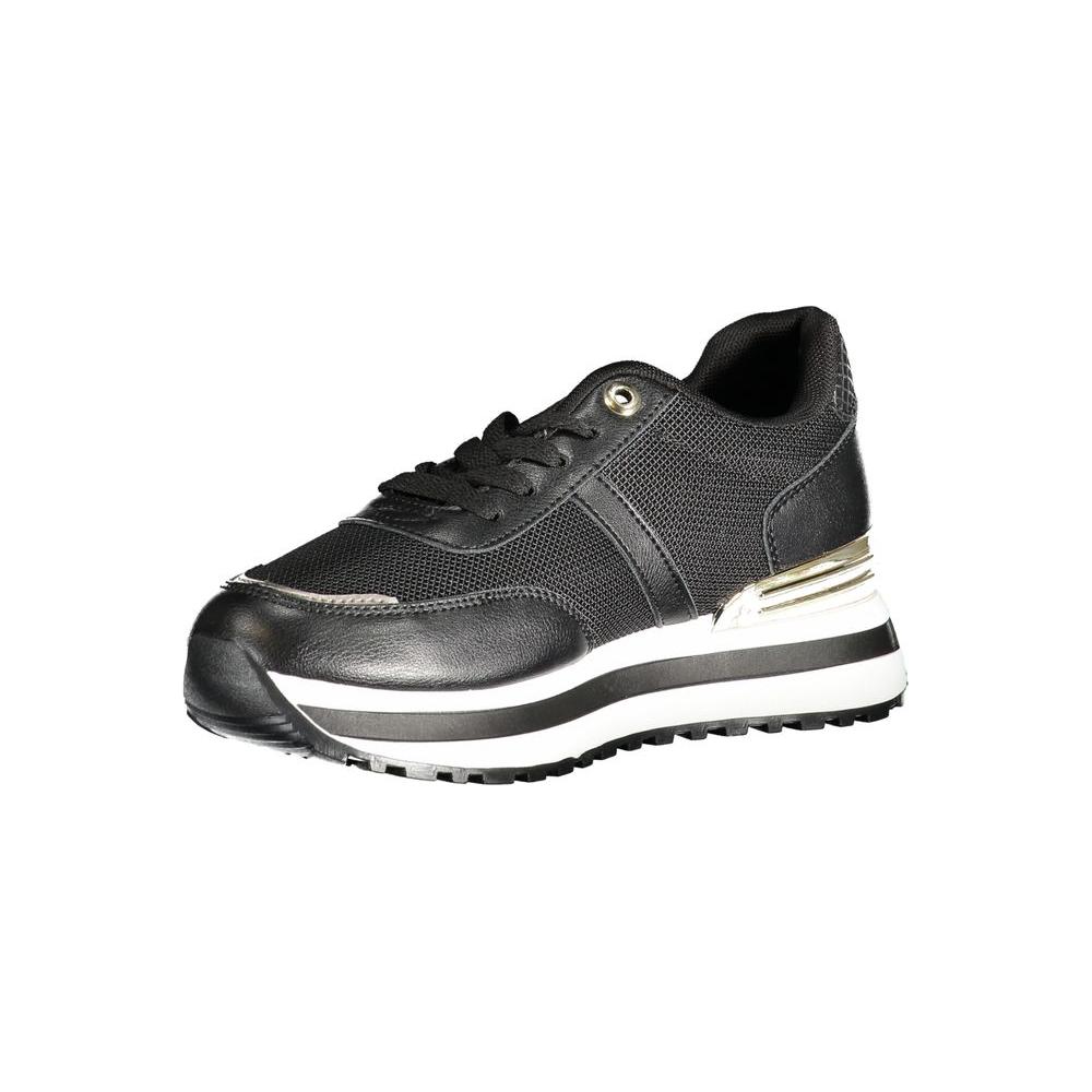 Laura Biagiotti Black Polyester Sneaker black-polyester-sneaker-25