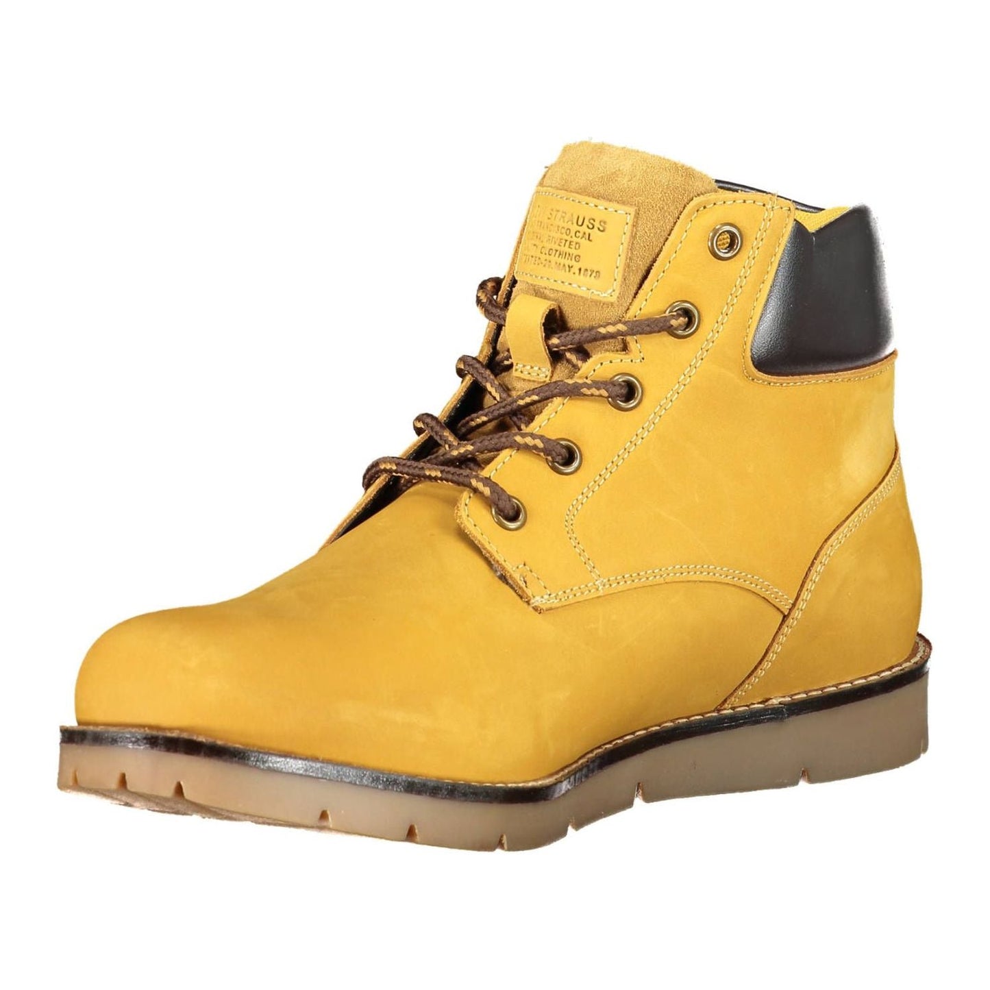 Levi's | Sunset Yellow Ankle Boots with Lace-Up Detail| McRichard Designer Brands   