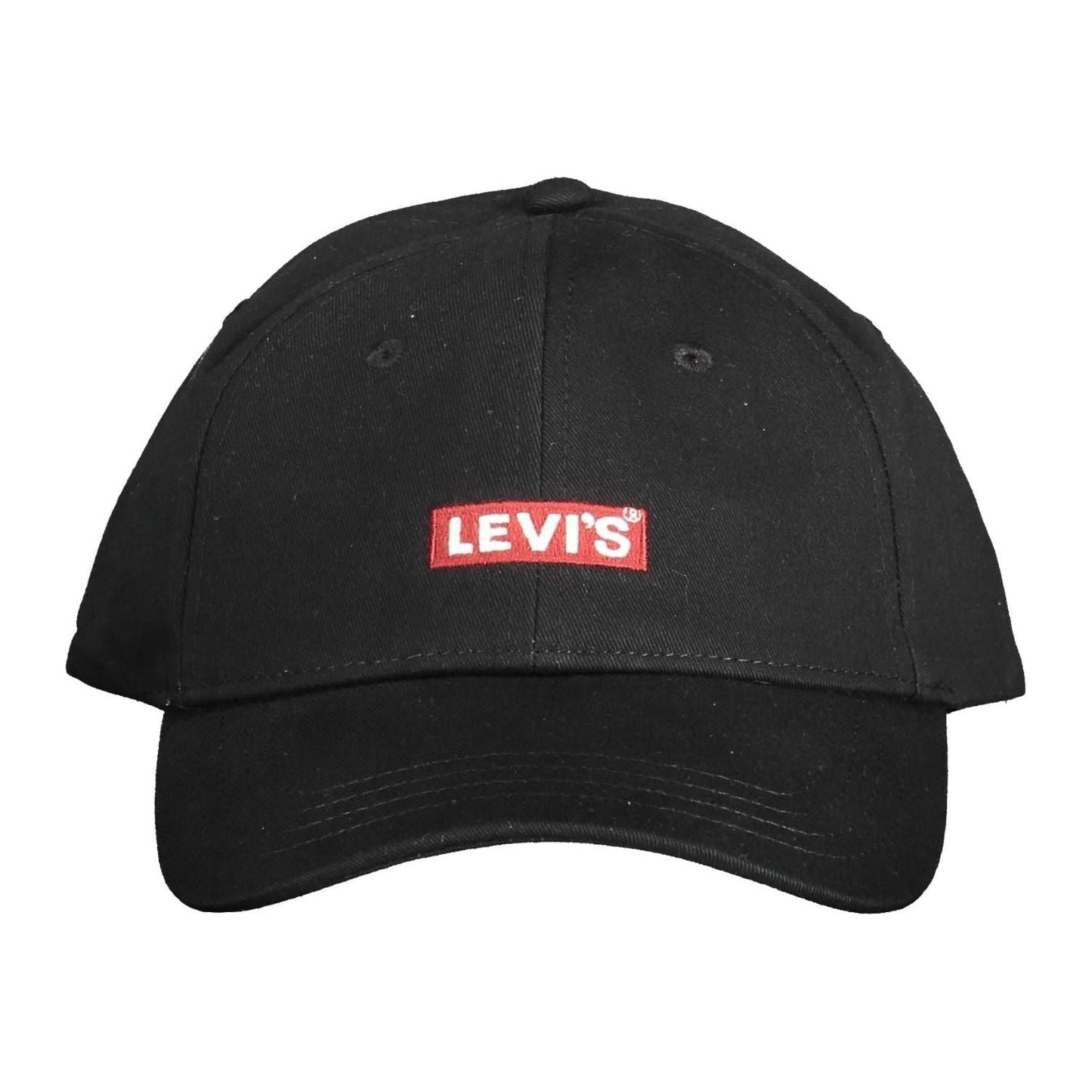 Levi's Chic Embroidered Visor Cap in Elegant Black chic-embroidered-visor-cap-in-elegant-black
