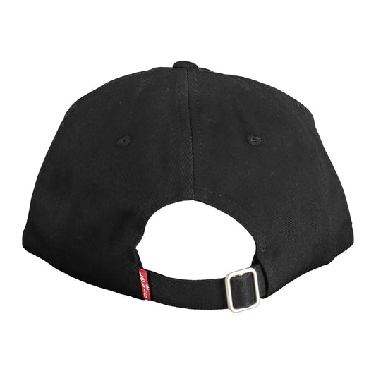 Levi's Chic Embroidered Visor Cap in Elegant Black chic-embroidered-visor-cap-in-elegant-black