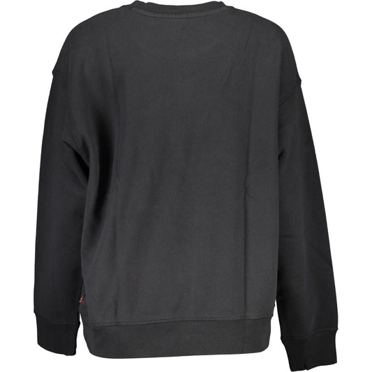 Levi's | Chic Black Cotton Logo Sweatshirt| McRichard Designer Brands   