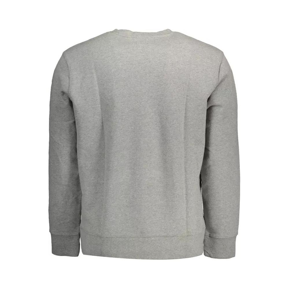 Levi's | Chic Gray Long-Sleeved Logo Sweatshirt| McRichard Designer Brands   