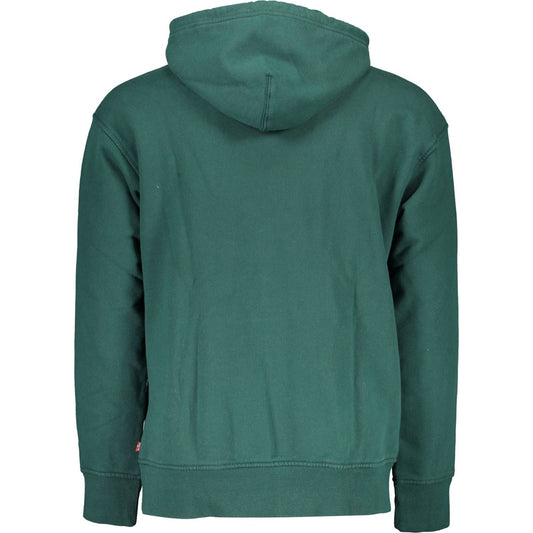 Levi's | Chic Green Hooded Cotton Sweatshirt| McRichard Designer Brands   