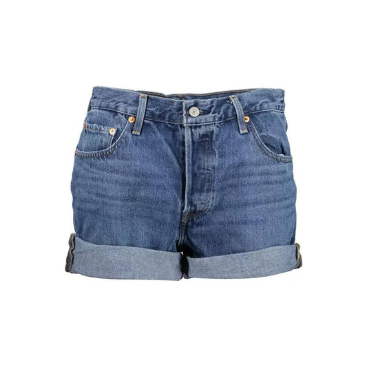 Levi's Chic Summer Blue Cotton Shorts chic-summer-blue-cotton-shorts