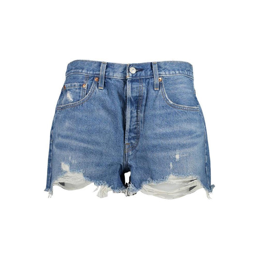 Chic Vintage 501 Denim Shorts with Worn Effect