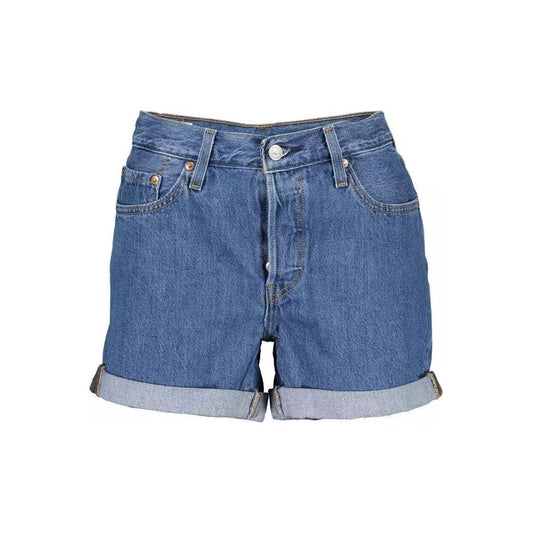 Levi's Chic Blue Cotton Denim Shorts chic-blue-cotton-denim-shorts