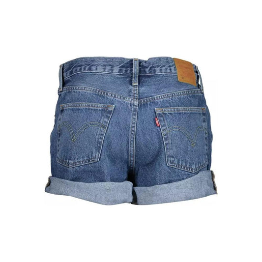 Chic Summer Blue Cotton Shorts