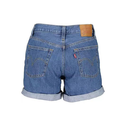 Levi's Chic Blue Cotton Denim Shorts chic-blue-cotton-denim-shorts
