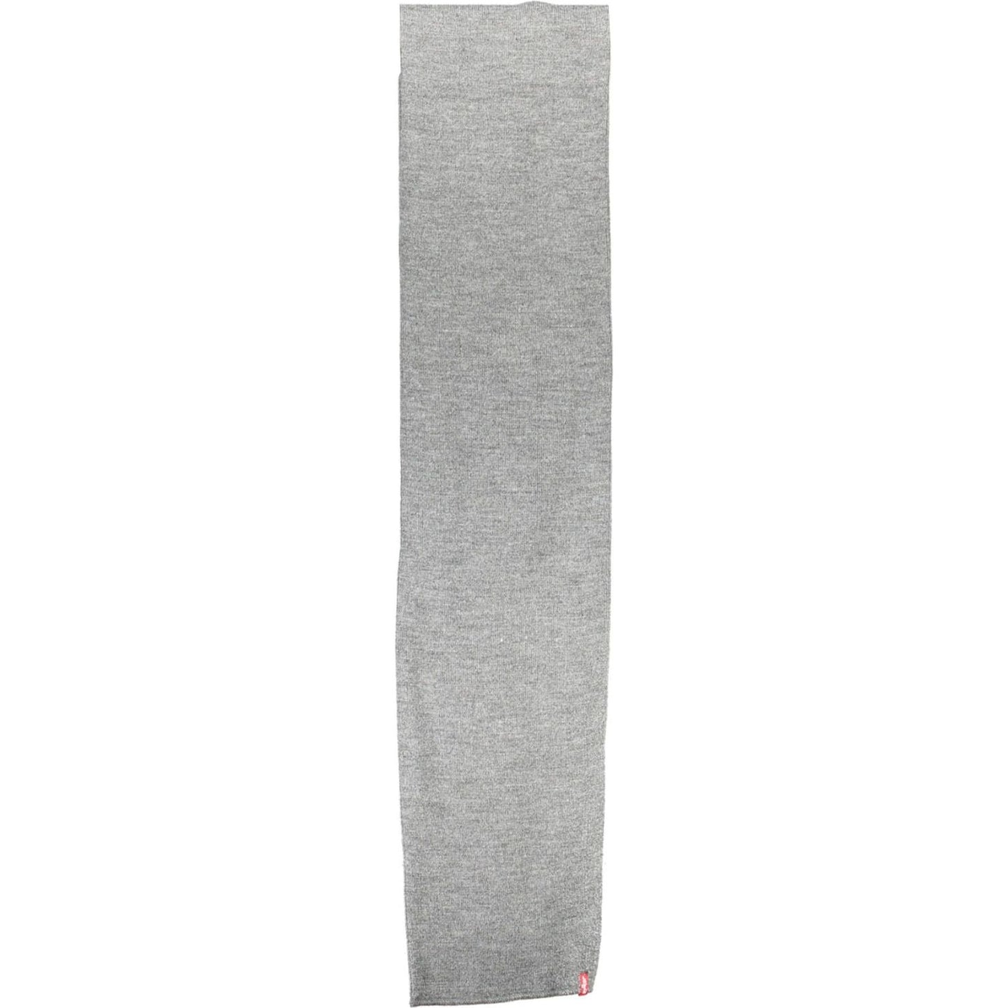 Levi's Elegant Gray Logo Scarf elegant-gray-logo-scarf