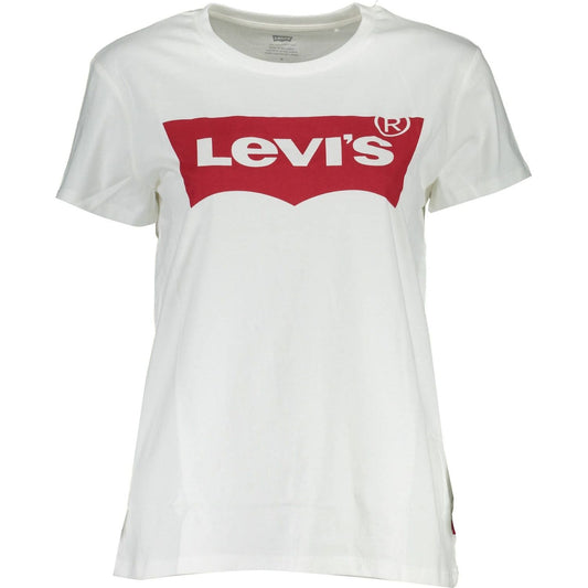 Levi's Chic White Cotton Tee with Iconic Print chic-white-cotton-tee-with-iconic-print