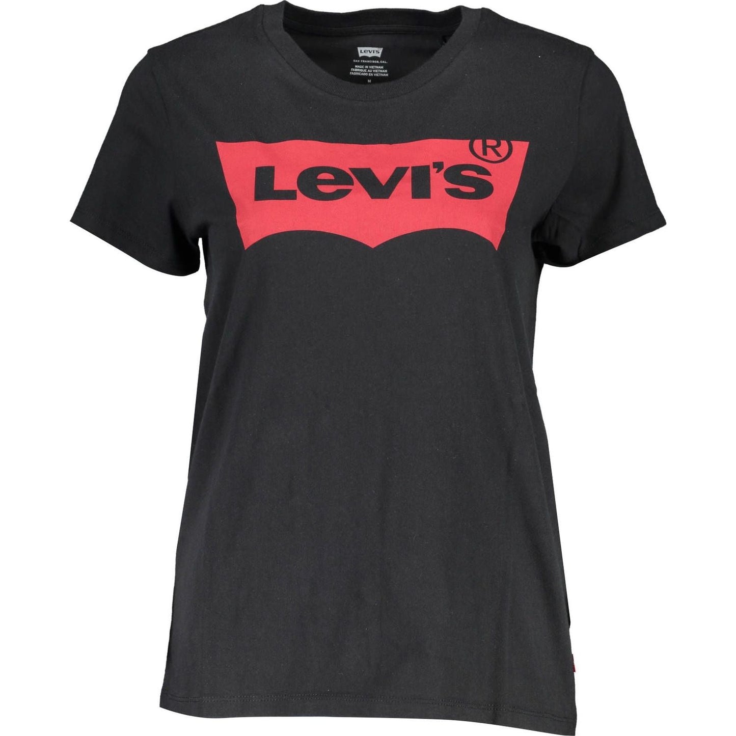 Levi's Chic Black Cotton Tee with Iconic Print chic-black-cotton-tee-with-iconic-print