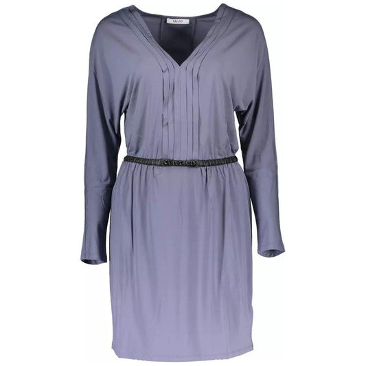 Liu Jo Elegant V-Neck Short Dress with Contrasting Details elegant-v-neck-short-dress-with-contrasting-details