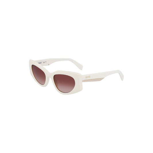 Liu Jo White Acetate Sunglasses white-acetate-sunglasses-2