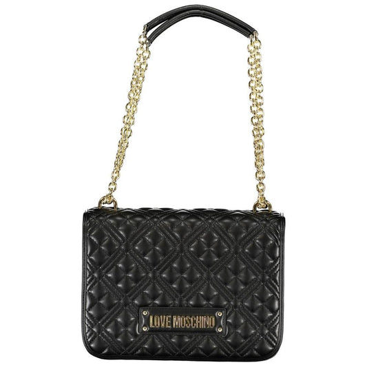 Love Moschino Black Polyethylene Handbag black-polyethylene-handbag-72