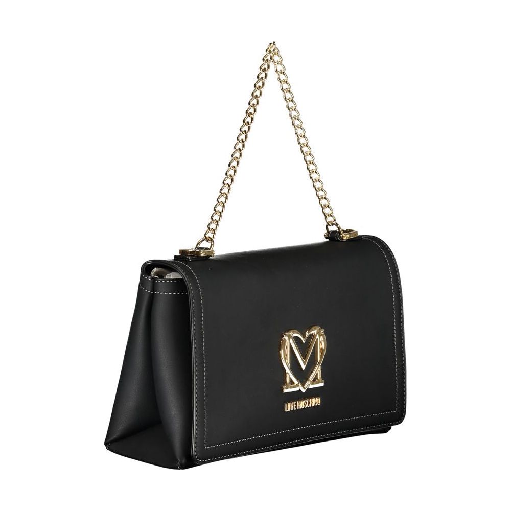 Love Moschino Black Polyethylene Handbag black-polyethylene-handbag-77
