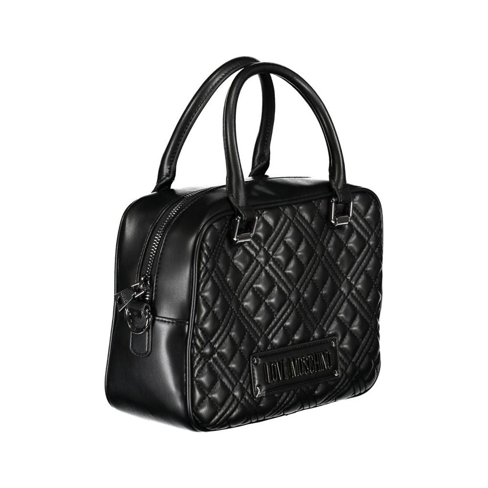 Love Moschino Black Polyethylene Handbag black-polyethylene-handbag-79