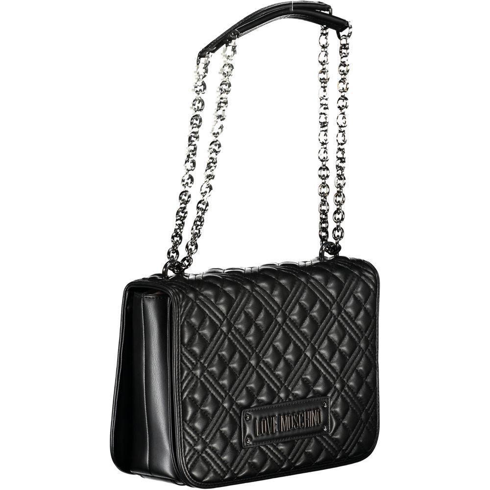 Love Moschino Black Polyethylene Handbag black-polyethylene-handbag-69