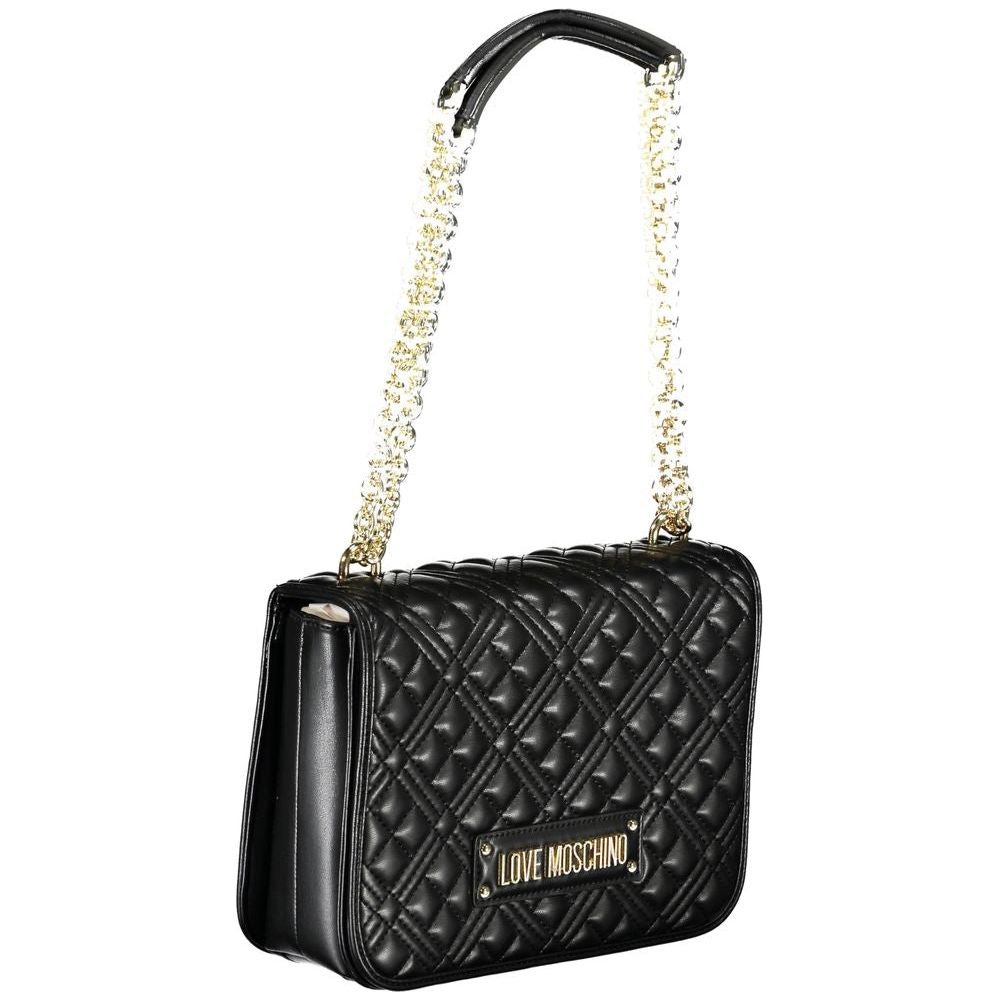 Love Moschino Black Polyethylene Handbag black-polyethylene-handbag-72
