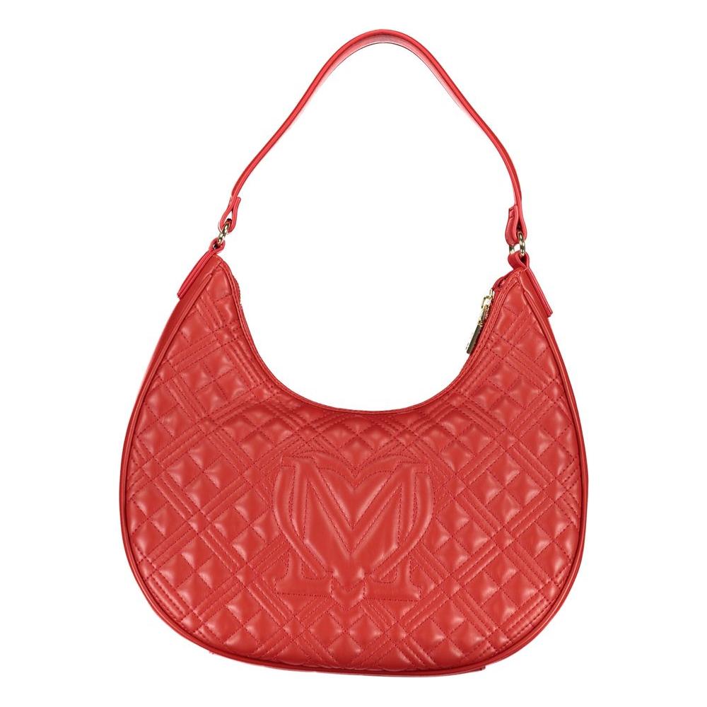 Love Moschino Red Polyethylene Handbag red-polyethylene-handbag-1