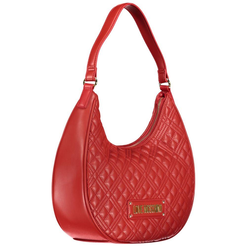 Love Moschino Red Polyethylene Handbag red-polyethylene-handbag-1