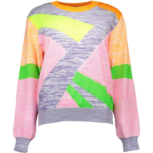 Chic Multicolor Logo Sweater
