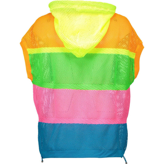 Chic Multicolor Hooded Sweater with Logo