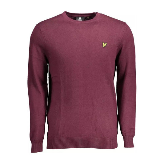 Lyle & Scott | Elegant Purple Cotton-Wool Blend Sweater| McRichard Designer Brands   