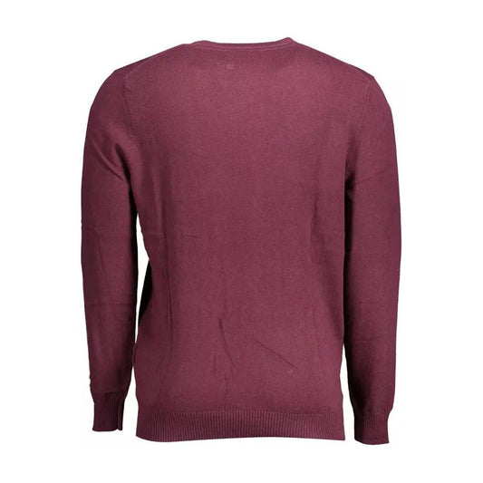 Lyle & Scott Elegant Purple Cotton-Wool Blend Sweater elegant-purple-cotton-wool-blend-sweater