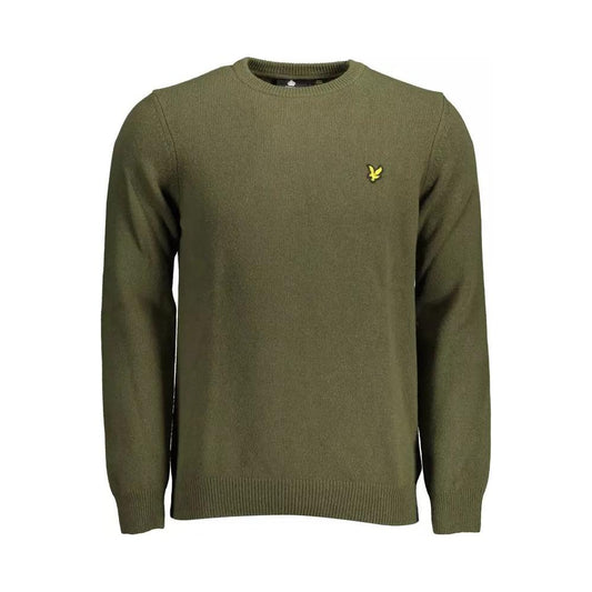 Lyle & Scott | Elegant Green Wool Blend Sweater| McRichard Designer Brands   