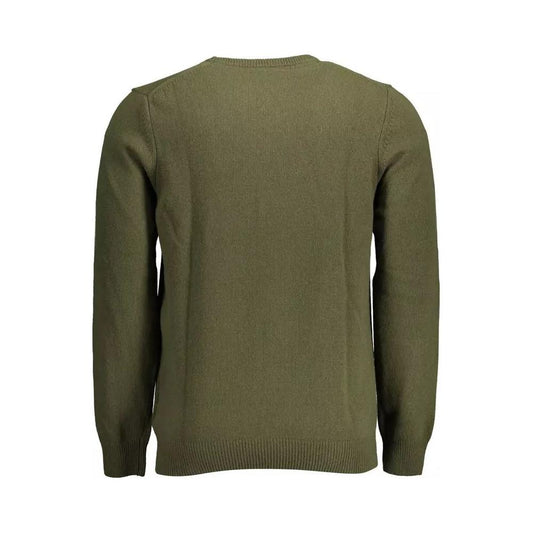 Lyle & Scott Elegant Green Wool Blend Sweater elegant-green-wool-blend-sweater