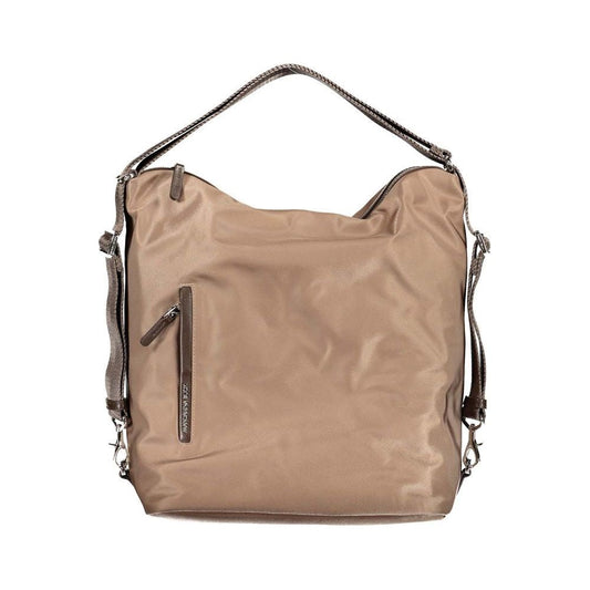 Brown Nylon Handbag