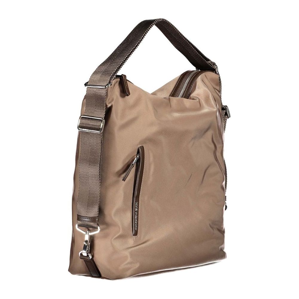 Mandarina Duck Brown Nylon Handbag brown-nylon-handbag