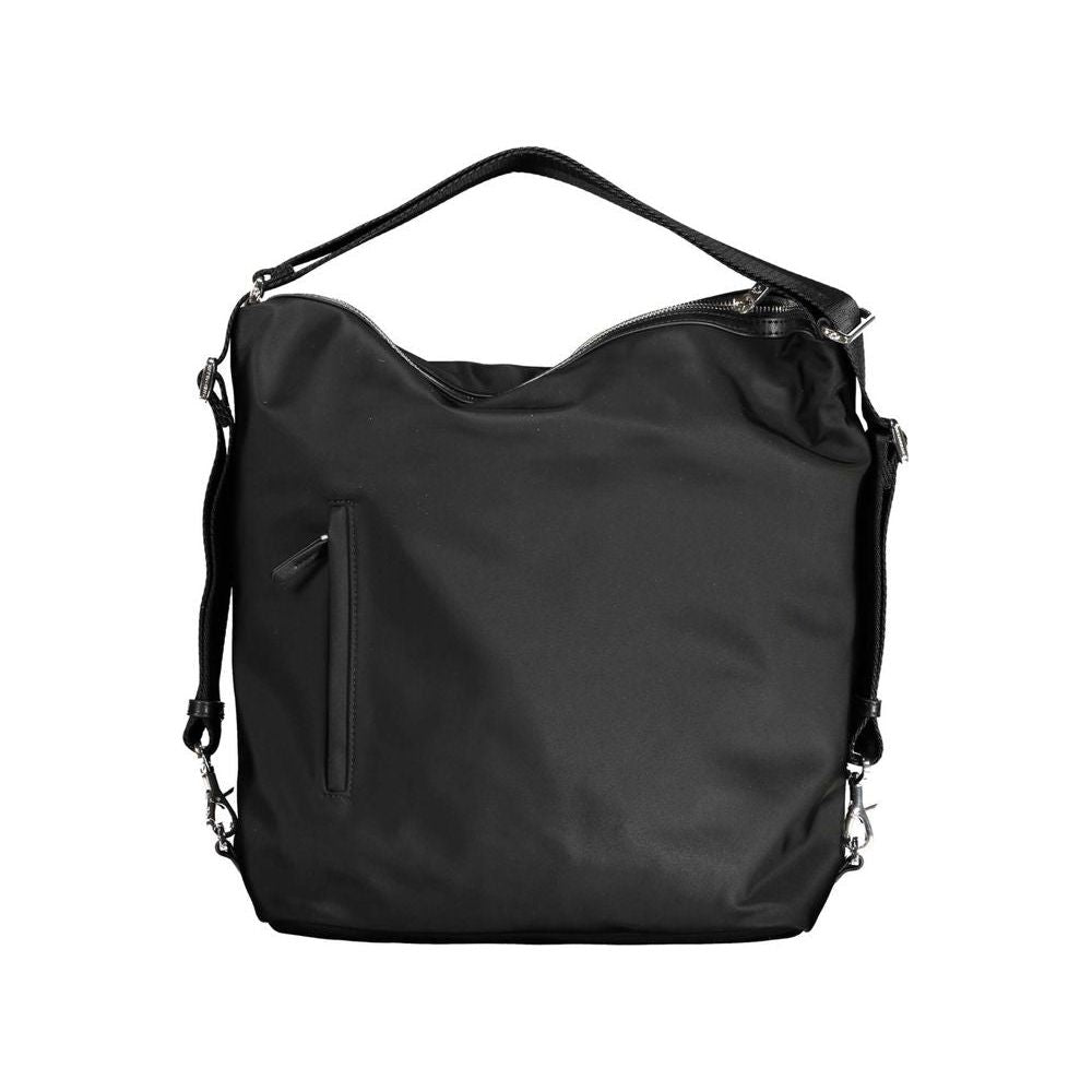 Front view with bag zipped and handles upright.