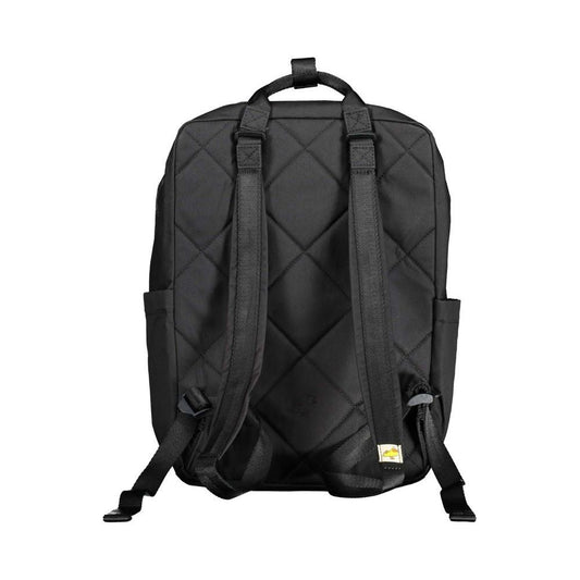 Black Cotton Backpack