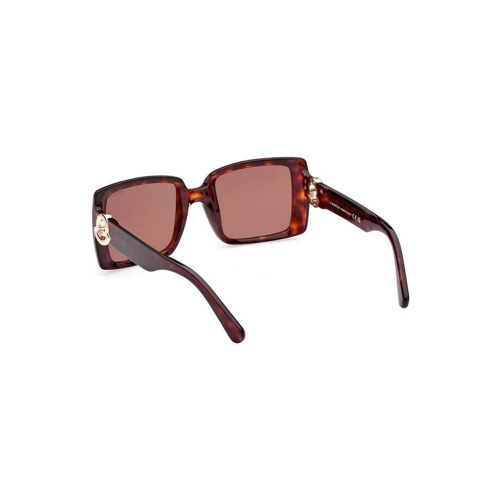 Moncler | Chic Rectangular Brown Lens Sunglasses| McRichard Designer Brands   