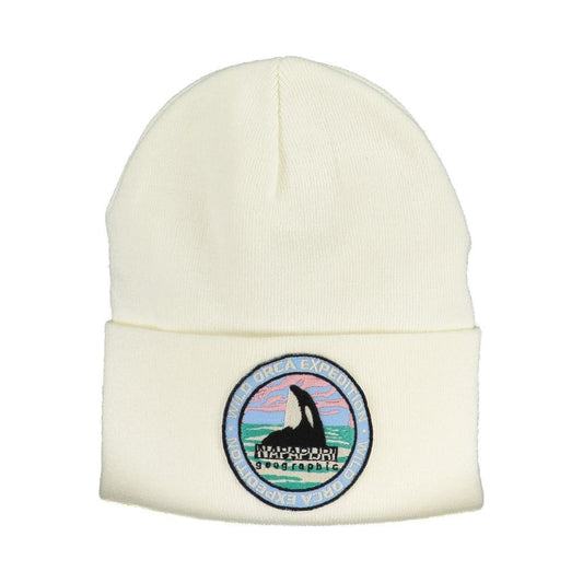 Napapijri White Acrylic Hats & Cap white-acrylic-hats-cap
