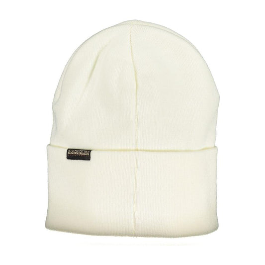 Napapijri White Acrylic Hats & Cap white-acrylic-hats-cap
