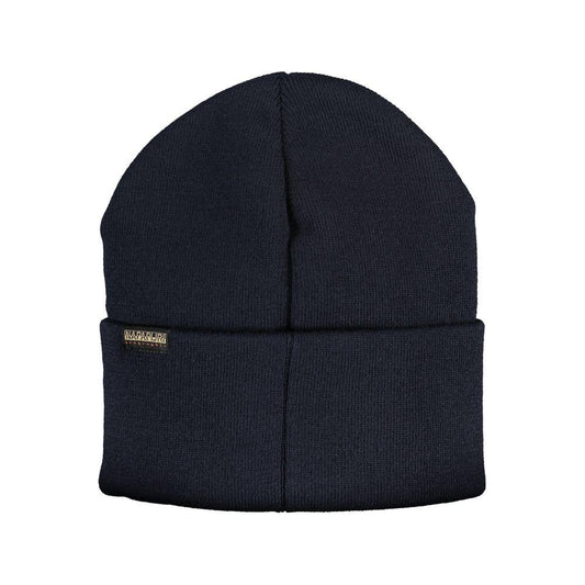Napapijri Blue Acrylic Hats & Cap blue-acrylic-hats-cap