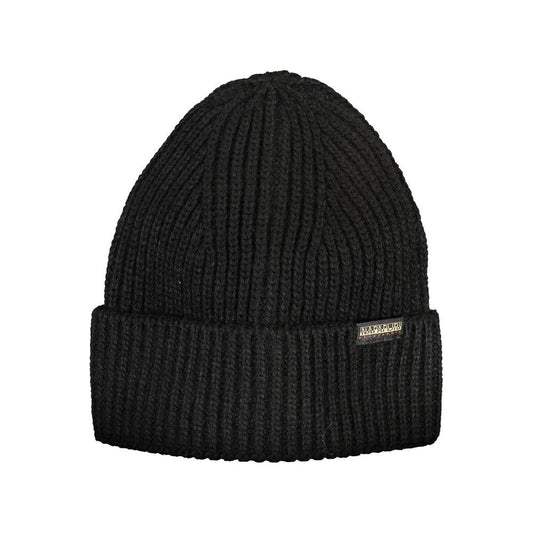Napapijri Black Acrylic Hats & Cap black-acrylic-hats-cap-1
