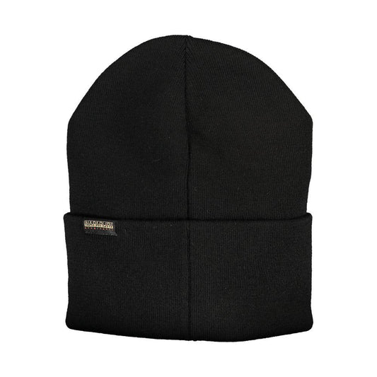 Napapijri Black Acrylic Hats & Cap black-acrylic-hats-cap