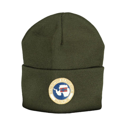 Napapijri Green Acrylic Hats & Cap green-acrylic-hats-cap