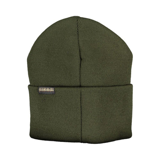 Napapijri Green Acrylic Hats & Cap green-acrylic-hats-cap