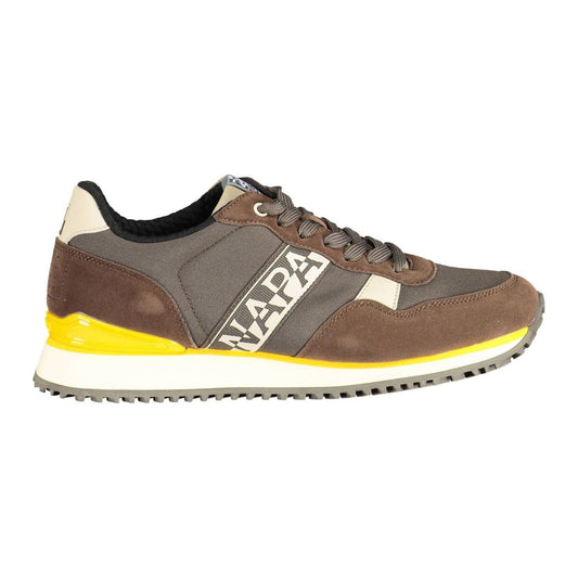 Brown Polyester Sneaker