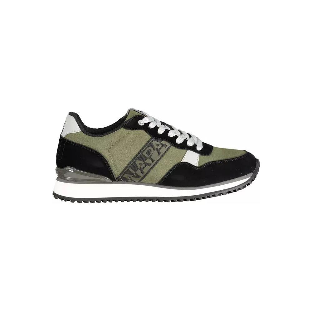 Napapijri | Green Polyester Sneaker| McRichard Designer Brands   