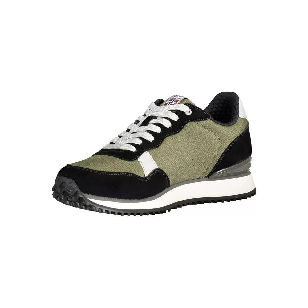 Napapijri | Green Polyester Sneaker| McRichard Designer Brands   