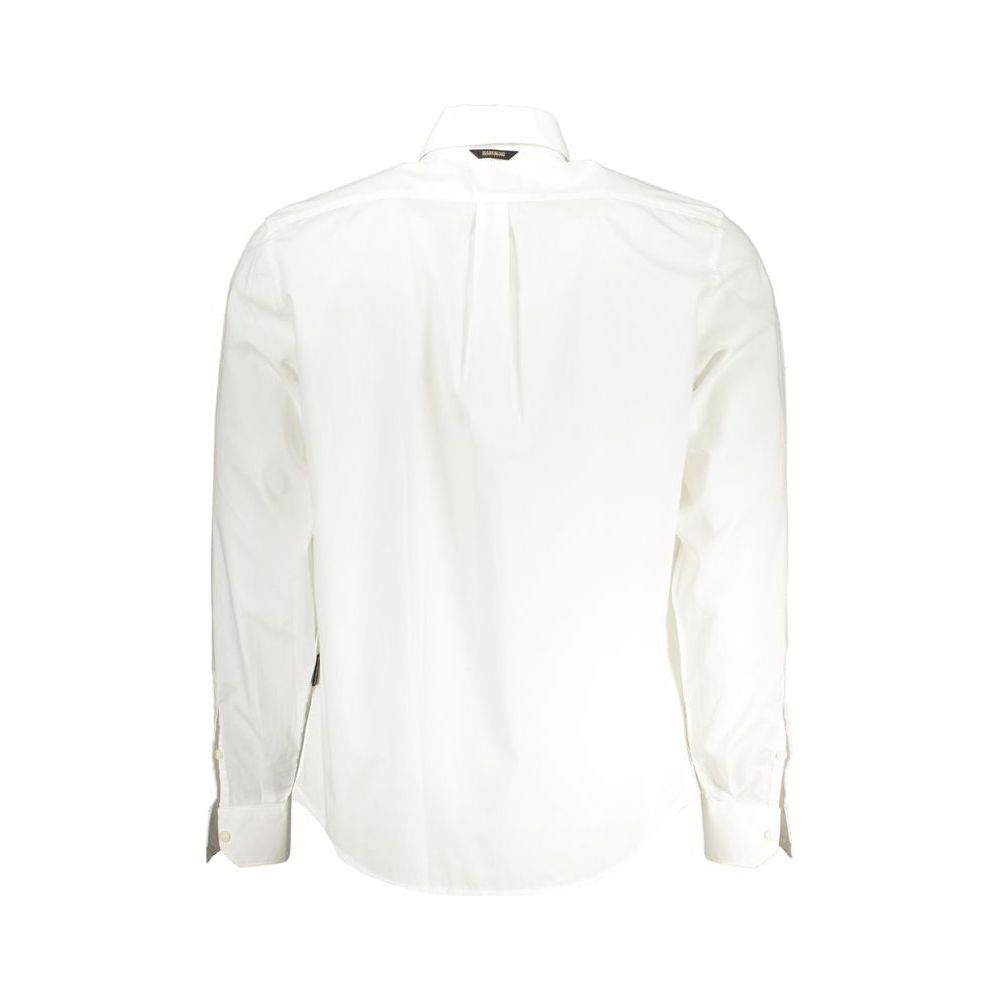 NapapijriElegant White Cotton Long-Sleeved ShirtMcRichard Designer Brands£109.00