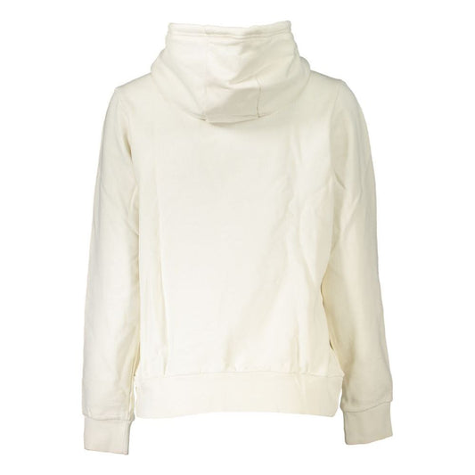 Napapijri Timeless White Fleece Hooded Sweatshirt timeless-white-fleece-hooded-sweatshirt