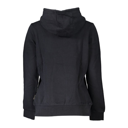 Napapijri Elegant Black Hooded Fleece Sweatshirt elegant-black-hooded-fleece-sweatshirt