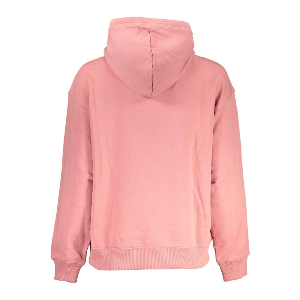 Napapijri Chic Pink Hooded Cotton Sweatshirt chic-pink-hooded-cotton-sweatshirt
